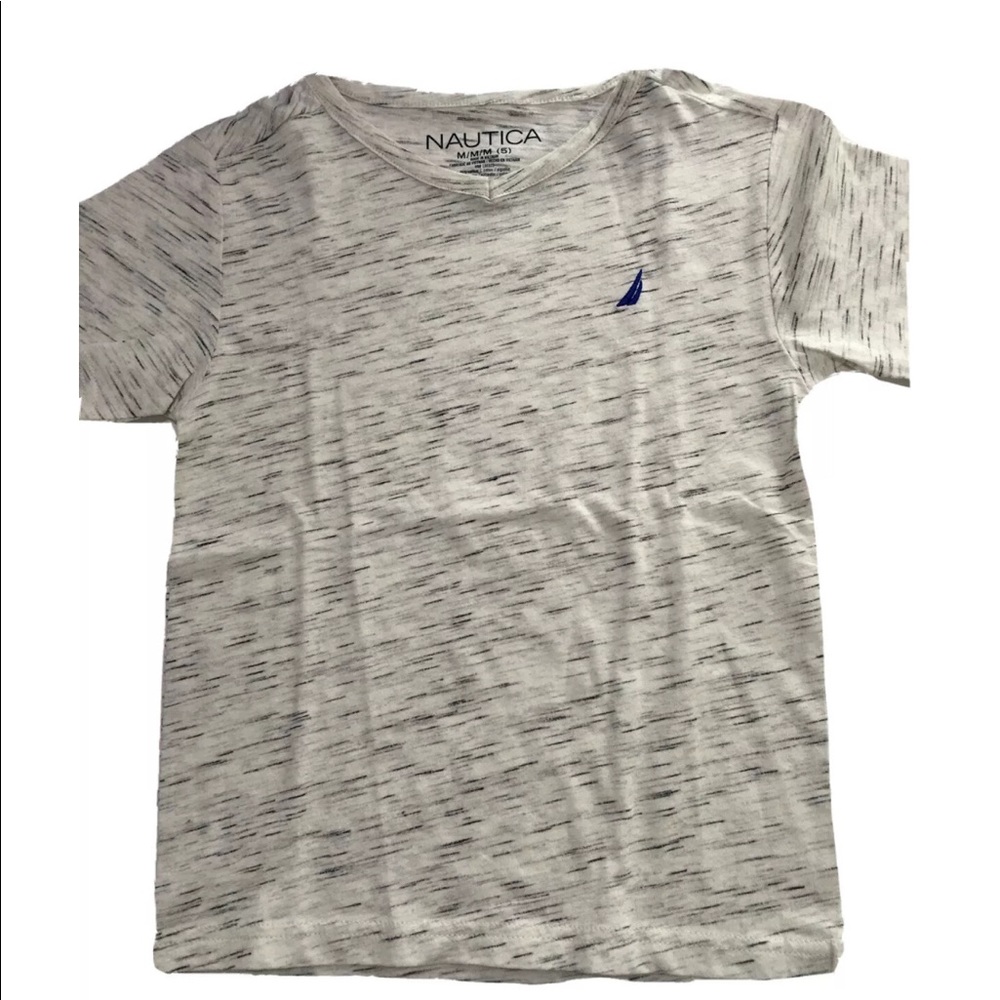 Nautica Boys V-Neck Space Heather T-Shirt Size 5